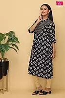 Rayan embroidery cord set  navy blue-1